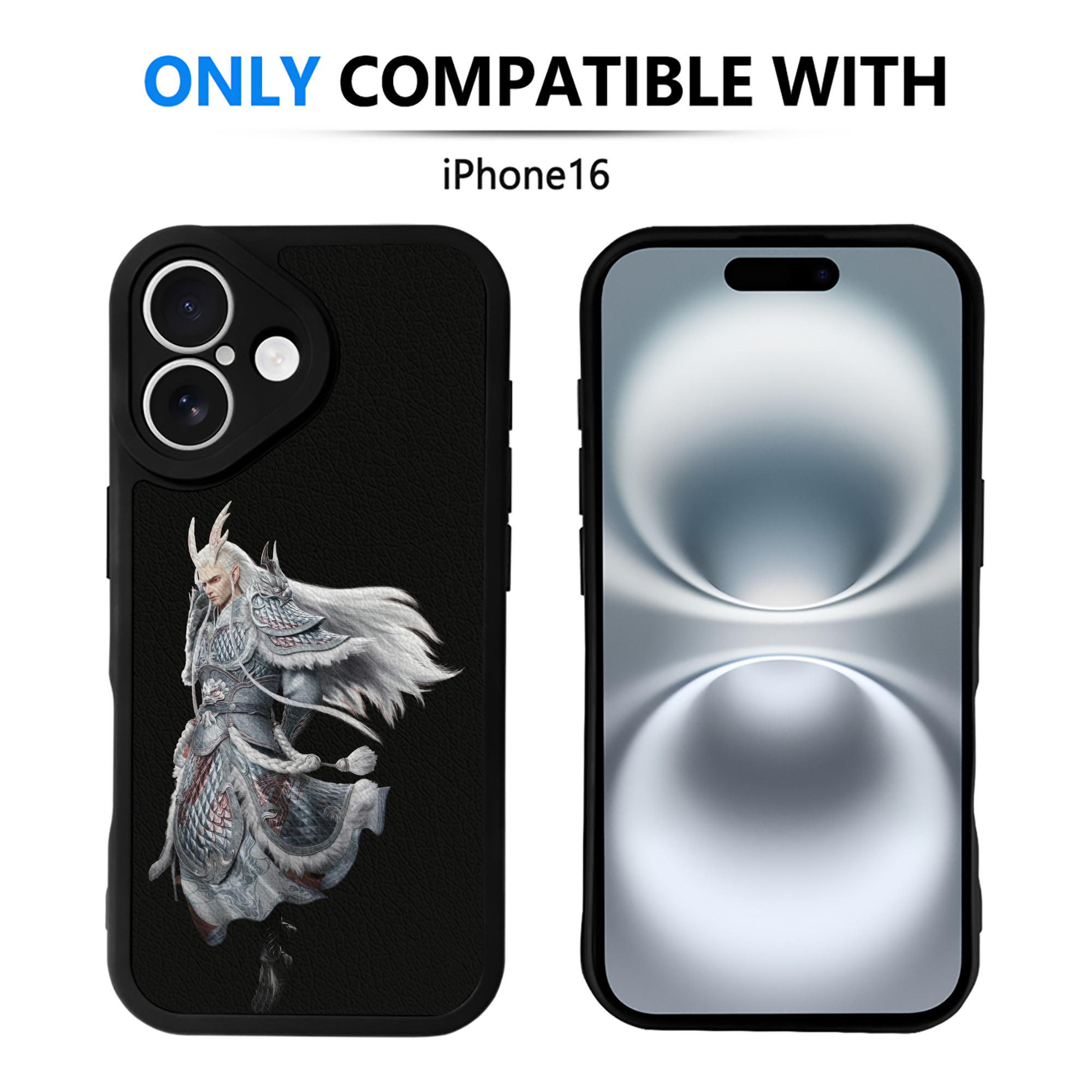 （画像用） Ne Zha 2 ナタ 魔童の大暴れ 【iPhone 16シリーズ対応】シリコンスマホケース（レザー調） 材質：シリコン